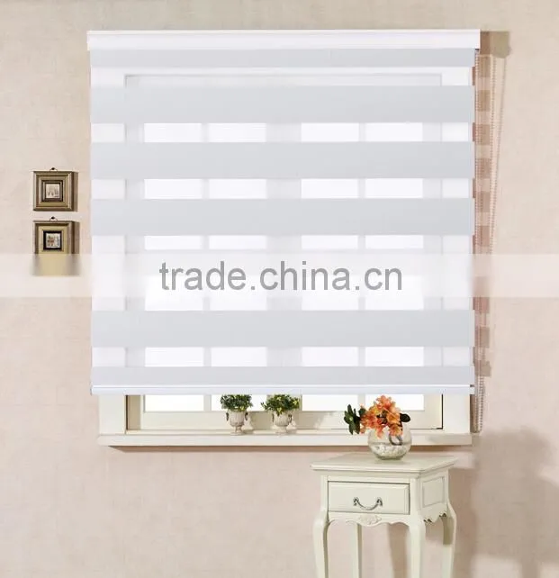 100%ployester fabric Blackout zebra roller blinds for window curtain
