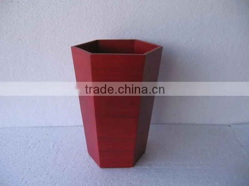 Spun bamboo tube