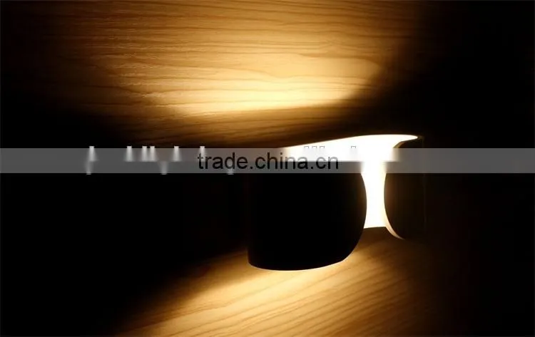 7W Aluminum Material indoor hotel decorative led source modern wall lamp