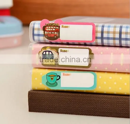 2016 cute design boy fashion write on label sticker