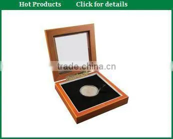 2015 Fancy Wooden Gold coin Display Box for gift