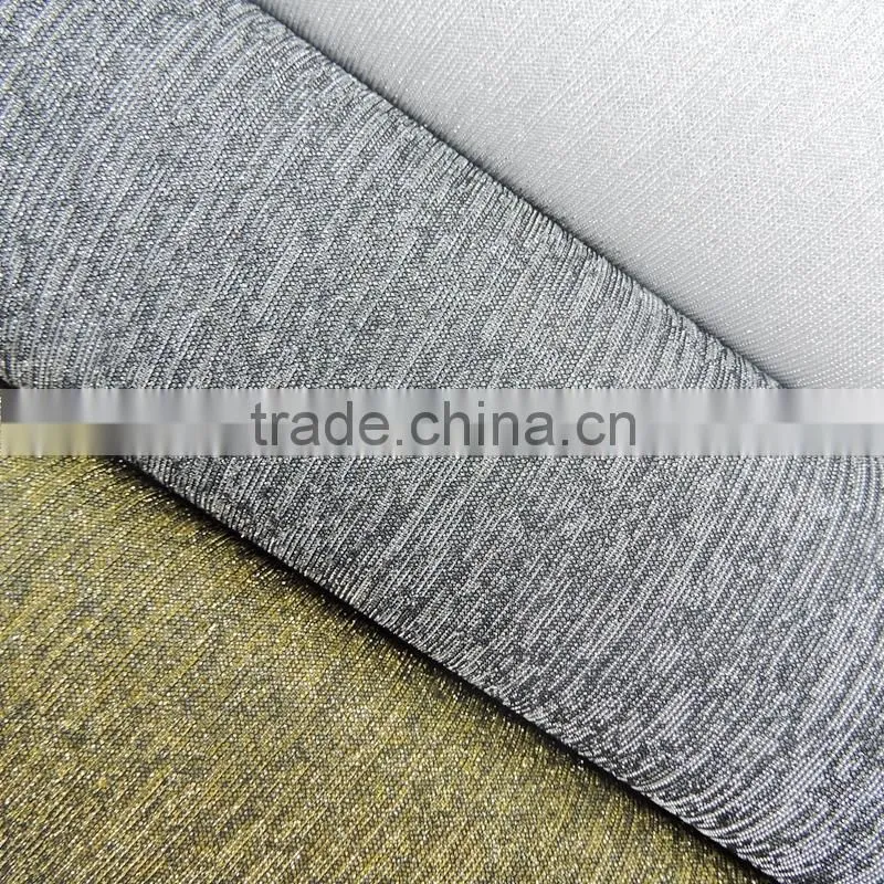 grey polyester mesh fabric with silver glitter powder