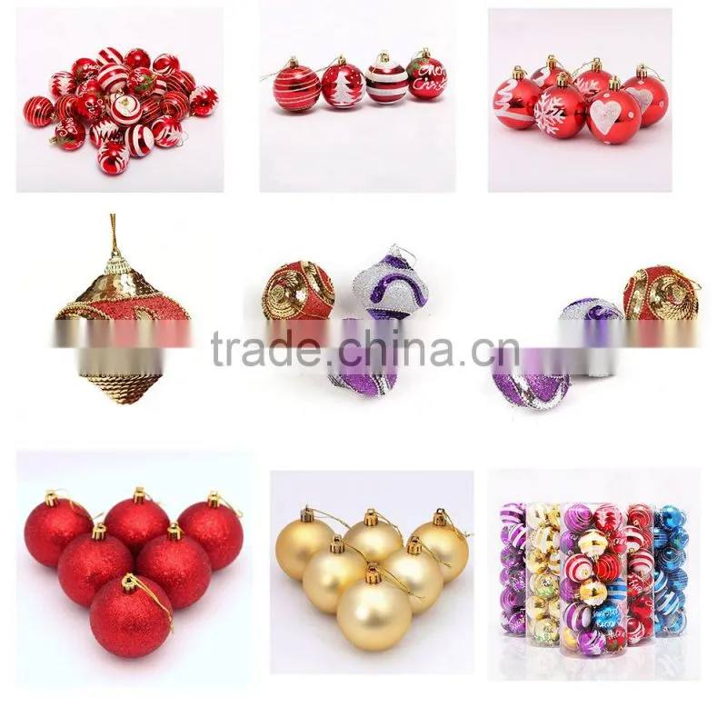 Printed plastic christmas ball/xmas ball/christmas decoration