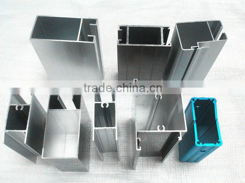 Different Shape and Size Wood Grain Aluminium profile For Windows and Doors