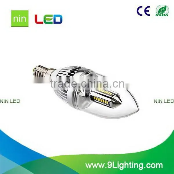 Alibaba china latest glass shape led candle light bulb