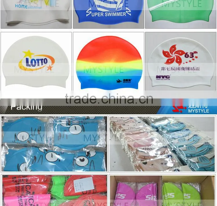 Adults custom high quality cheap swim caps