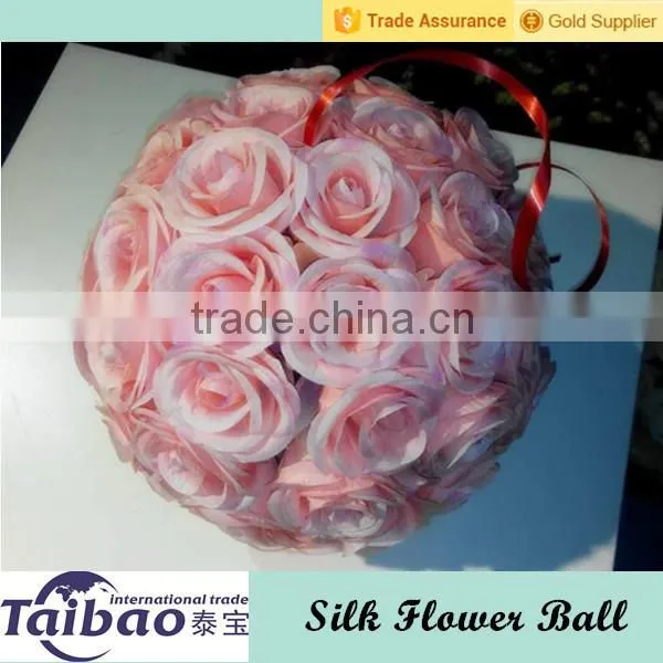 Beautiful heart shape silk rose kissing balls for weddings