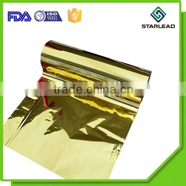 Gold Coated Metallized PET Film for Packing All colors and sizes can meet