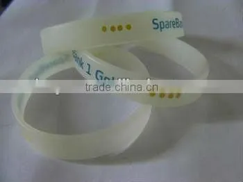 Custom round silicone bracelet