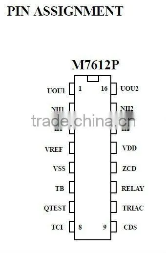 cheap infrared control IC, SMD, DIP M7612