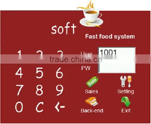 POS1501 15 Inch All In One Touch Screen POS Machine With Embedded Software