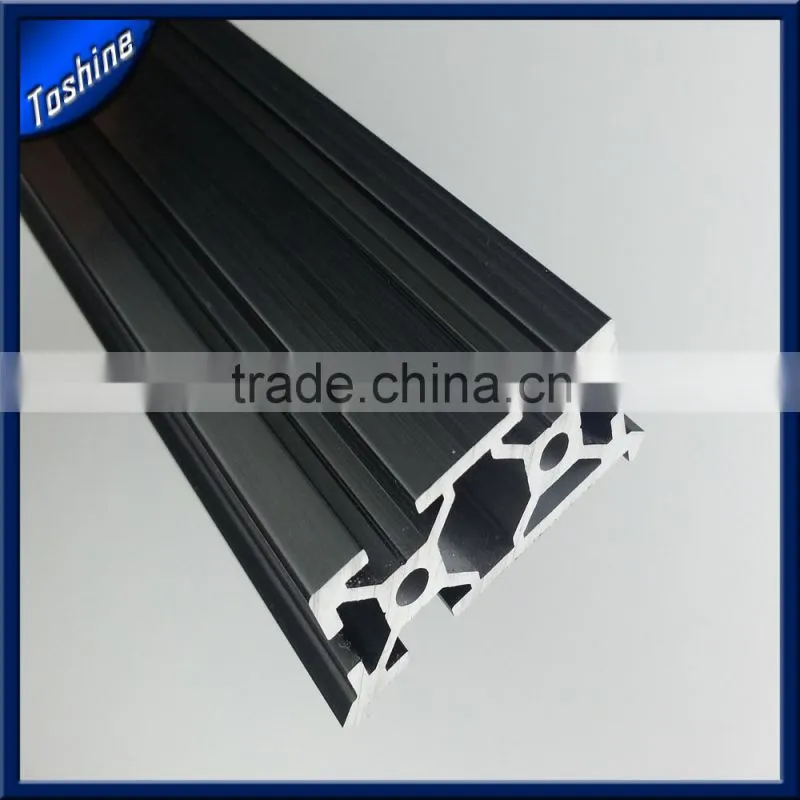 High quality 6000 series balck anodized aluminum profile