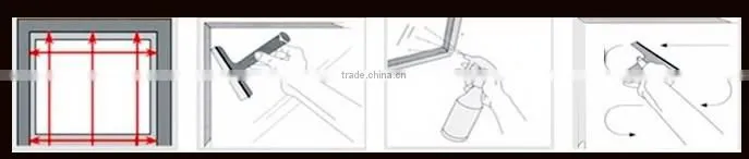 removable protective glass window self-adhesive laser sticker