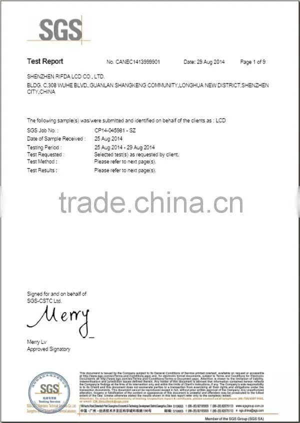 Custom shape lcd screen