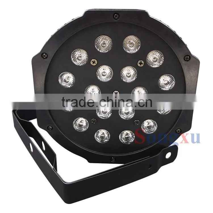 show equipment 18x1w rgb portable led flat par light event lighting