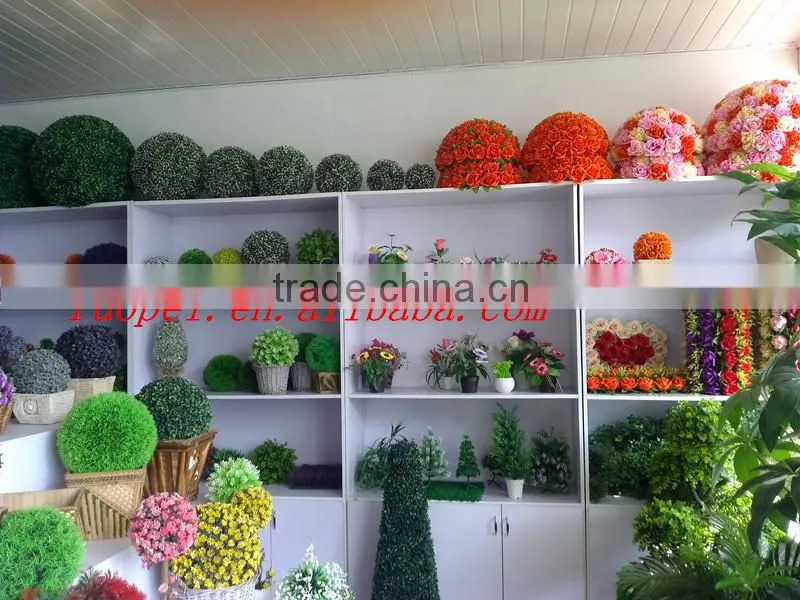 High emultion green decorative artificial star shaped potted bosai