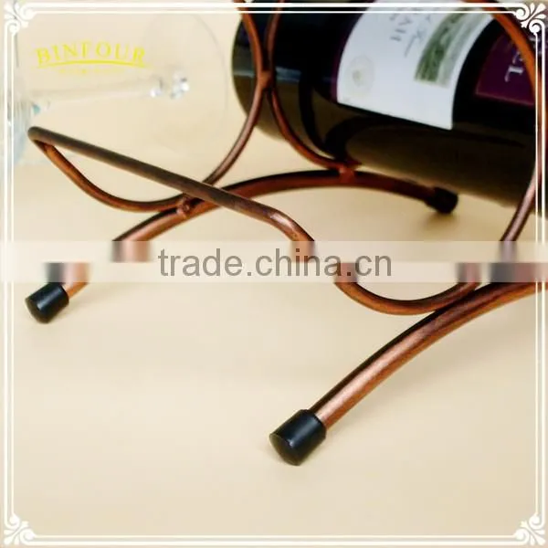 ornaments style home decoration six bottles of wine iron mount rack