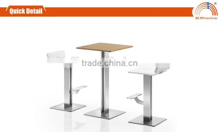 T-Y14 (SS)CV-B116 wood steel design coffee table