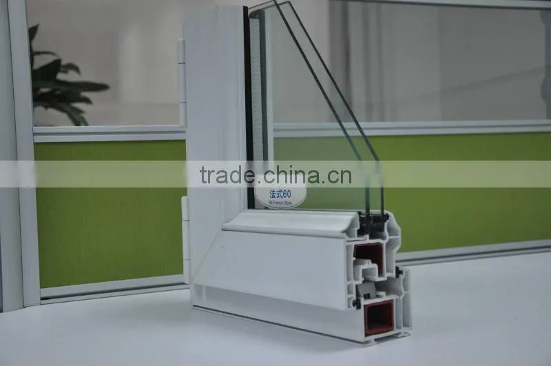 Star product pvc window frame--CONCH France 60 casemnet window plastic profiles