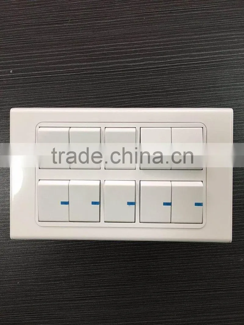 Pakistan Wall switch 8+2 gang switch plate