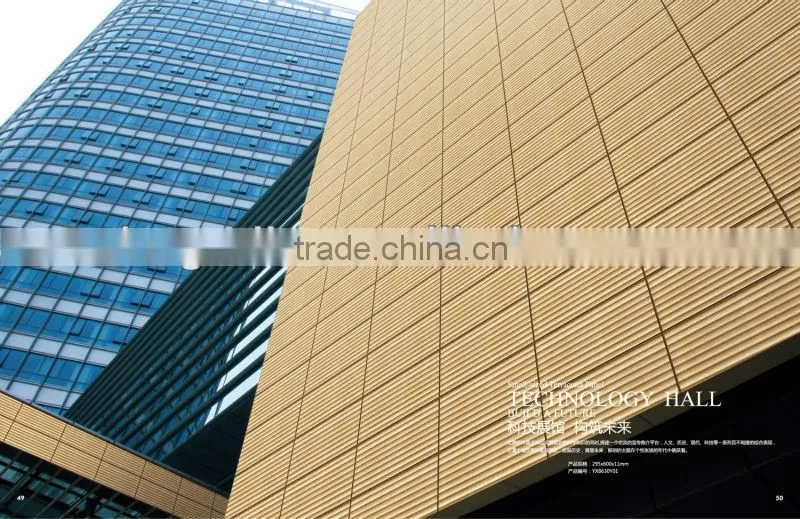 300x600mm exterior terracotta facade fixing system