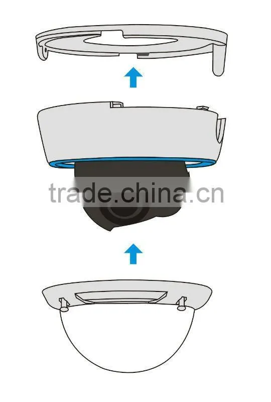 2012 New Arrival Vandal-proof Waterproof IR IP Dome Camera