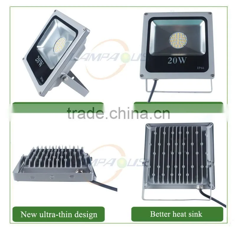 meanwell driver 5 years warranty cheap price slim style ip66 ip65 waterproof 20w rgb led flood light