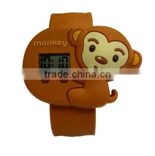 2014 hot selling customized cheap promotion cartoon silicone wrist watches/fashion silicone cartoon watch
