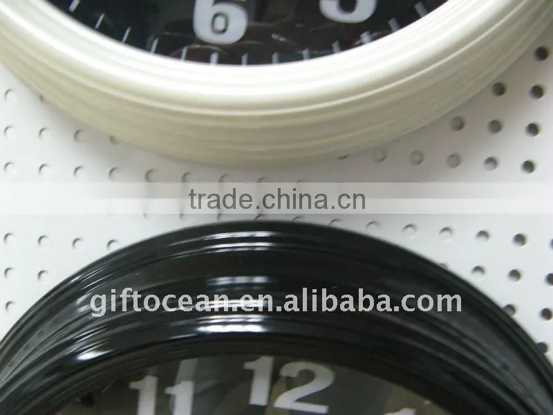 12" new technic Smart light silence metal wall clock