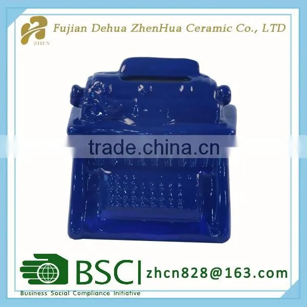 small home decoration ceramic money bank for sale
