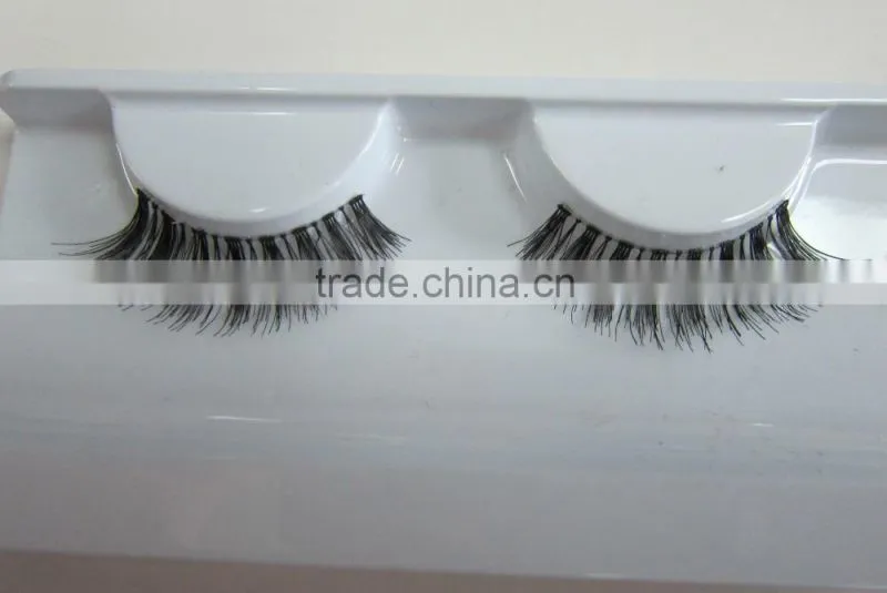 Top quality private label human hair false strip eyelash