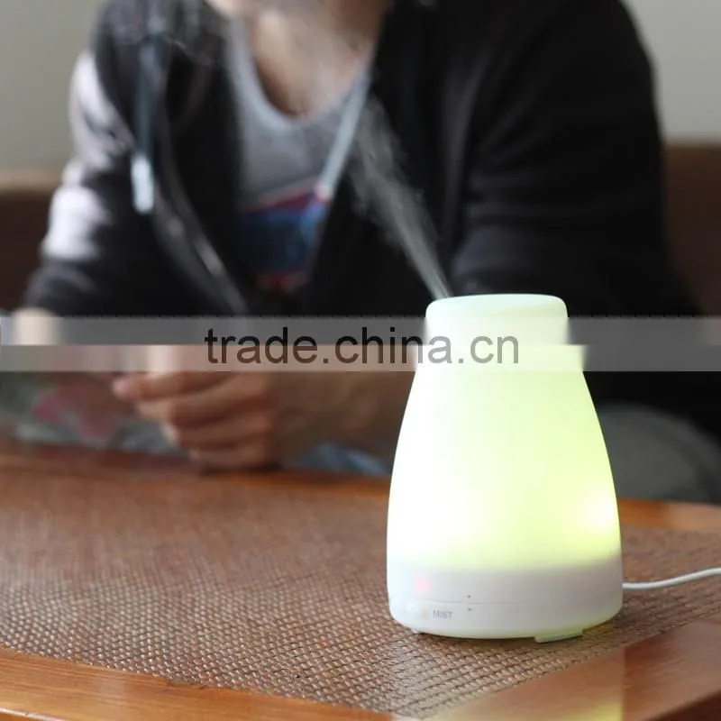 Veister Aromatherapy Diffuser Portable Ultrasonic Aroma Humidifier with 7 Color Changing LED Lamps