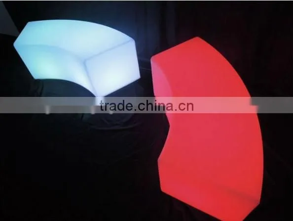 Commercial led circled glowing light chair led Furniture led table led chair General Use and No Folded Led Chair