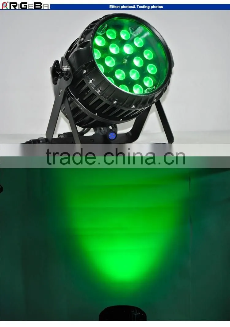 Guangzhou wholesale High--quality 18Leds 10W RGBW 4IN1 Outdoor LED Par light/DMX512