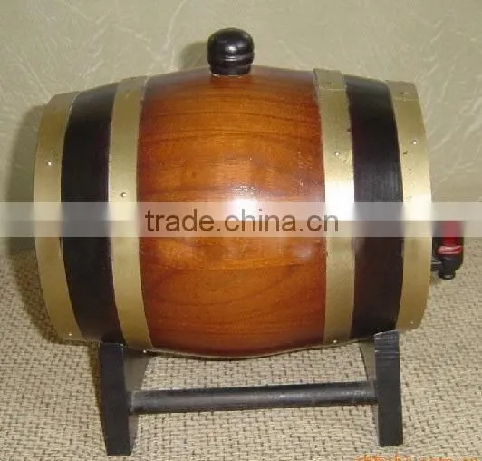 factory direct sale printing logo wooden wine barrel,welcome to order