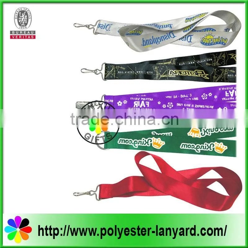 Customized fine woven lanyard