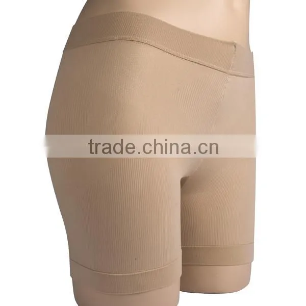 wholesale knitted women body shorts black and skin color sexy women boxer shorts 7015