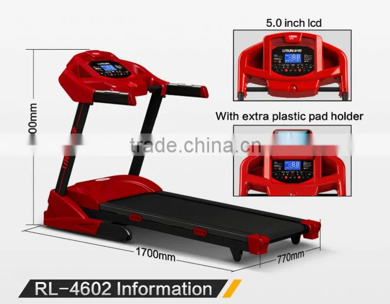 fitness equipment treadmill for home use with multifunction usage ,max.loading 150kgs