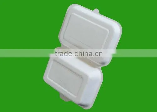 FDA biodegradable eco-friendly disposable natural fiber food container
