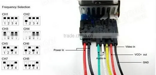TS351 FPV 5.8G 200mW AV Wireless Transmitter Video Receiver 8ch Audio