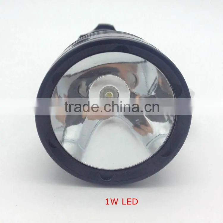 1W powerful led Reflector search flashlight powered by 3AA batteries