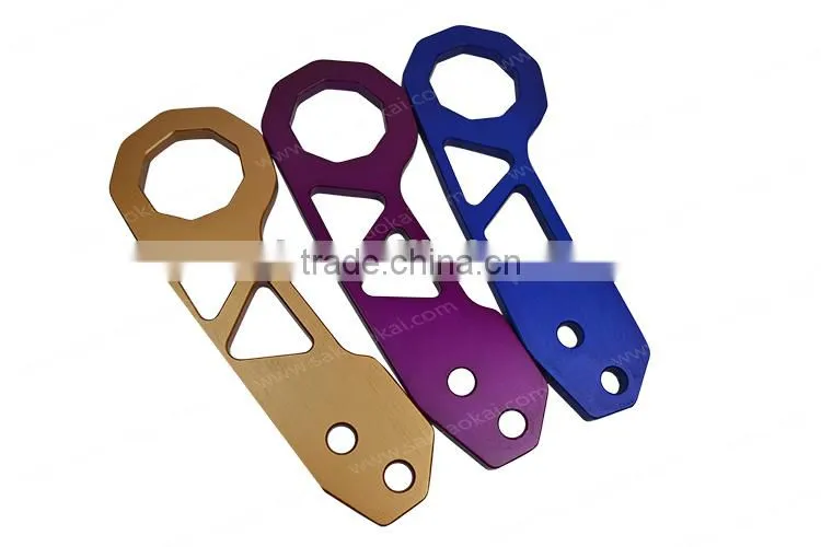 Wholesale universal aluminum racing tow hook colorful hook