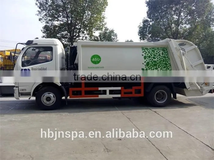 export to Sorth America 140HP garbage compactor truck dongfeng