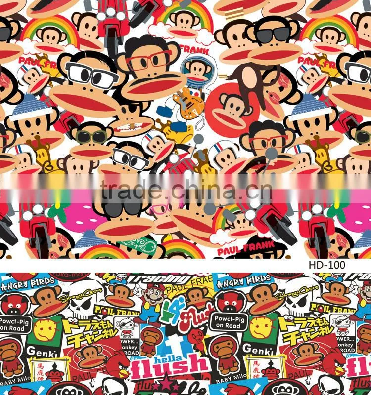 HD-102 CARLIKE Air Bubble Free Colorful Bomb Sticker For Car