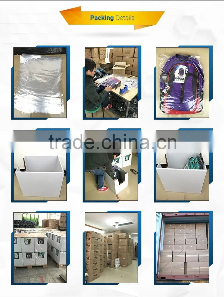 easy carry polyester foldable travel backpack with two layers