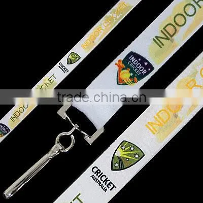 Cotton blue heat transfer printing lanyard for promotion