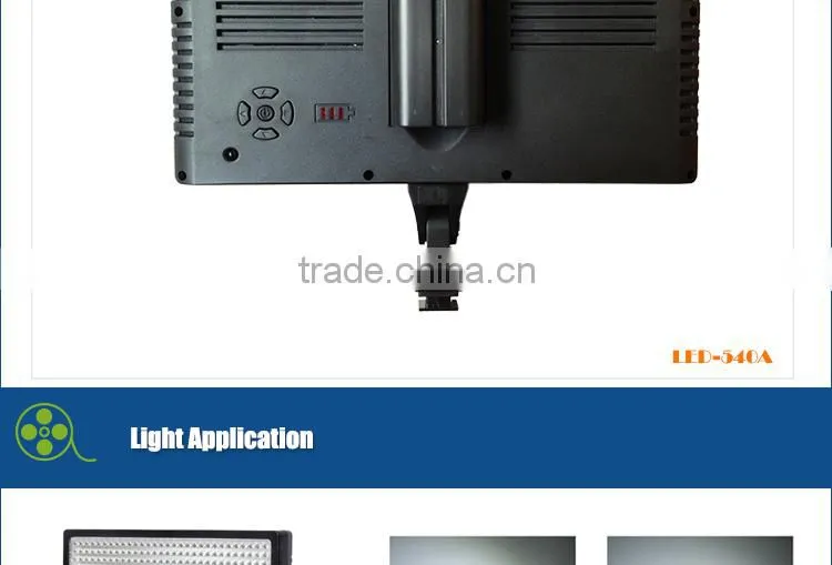 LED-540A 32W Remote Control Dimmable Camera LED Light For TV Studio China Supplier