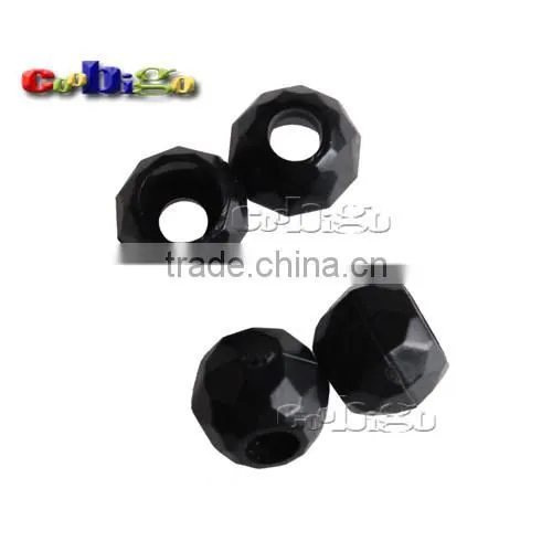 9/64"(3.5mm) Hole Plastic Beads Bell Stopper Cord Ends For Apparel Sportwear Accessories #FLS196-B