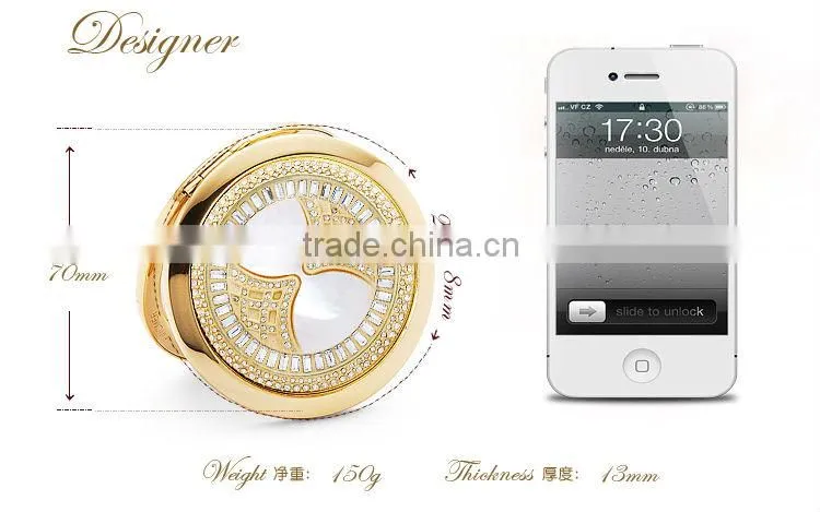 Fashion hot sale shell cosmetic foldable mirror
