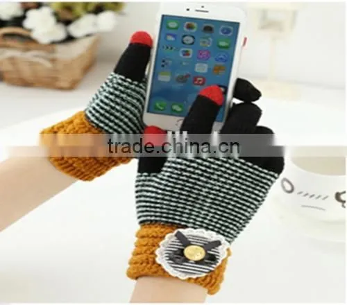 Warm Hand Protection Finger Touch Screen Gloves For Christams Gift